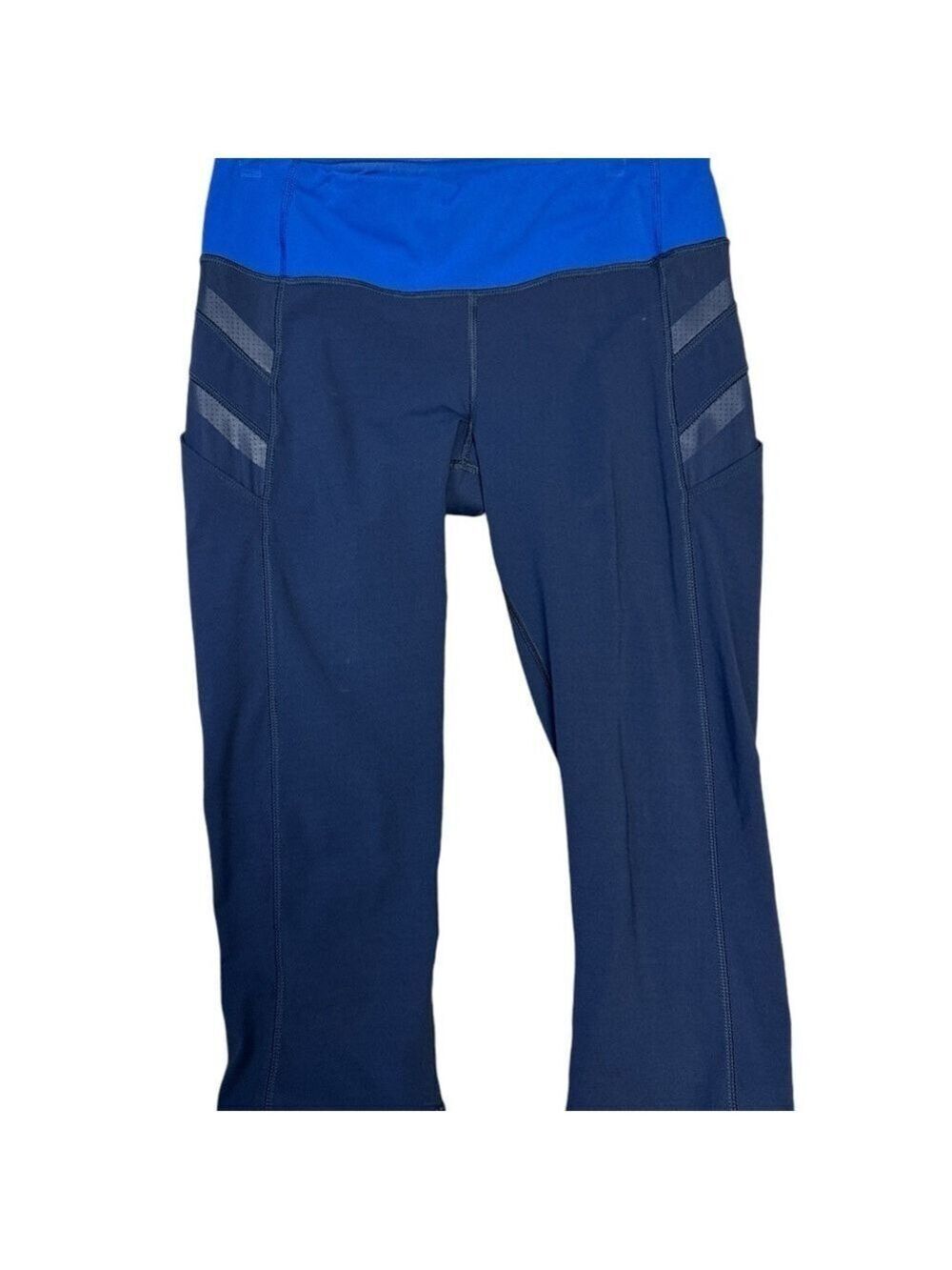 Lululemon ilumina Crop Luxtreme Women's Blue Cropped Leggings Yoga Gym Size 6 - Picture 8 of 9